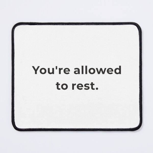 Item preview, You're Allowed to Rest Shirt - Self Care Burnout Recovery Tee - Permission Statement Gift designed and sold by Lumawear .