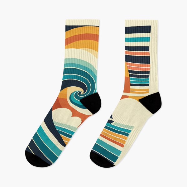 Item preview, Geometric Wave and Sailboat Sunset designed and sold by InkSmithery.