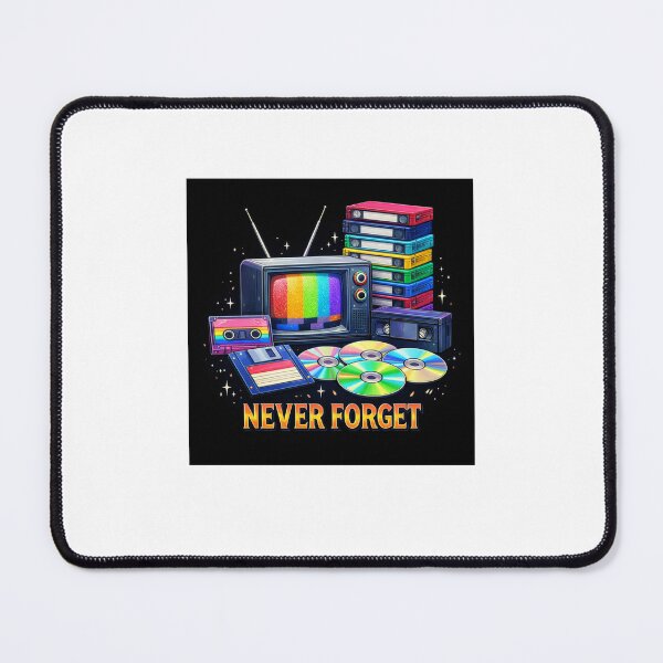 Item preview, Never Forget – Retro VHS Cassette 80s 90s Nostalgia Media Design designed and sold by Fleetwood1994.