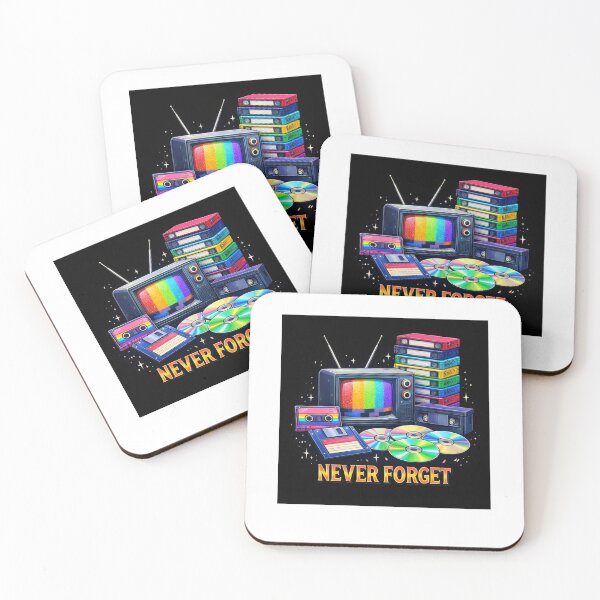 Item preview, Never Forget – Retro VHS Cassette 80s 90s Nostalgia Media Design designed and sold by Fleetwood1994.