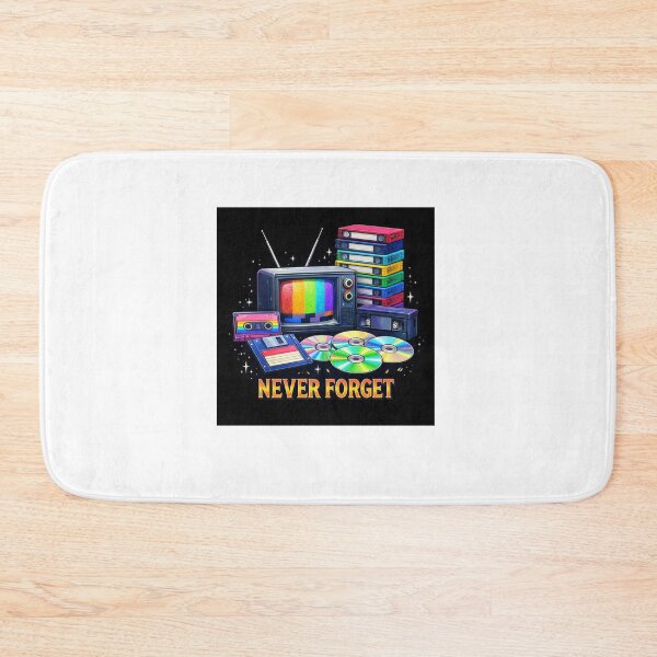 Item preview, Never Forget – Retro VHS Cassette 80s 90s Nostalgia Media Design designed and sold by Fleetwood1994.