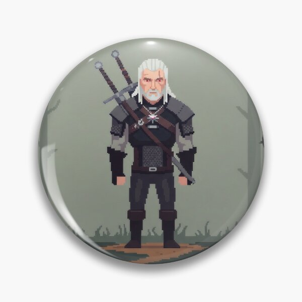 Item preview, Geralt of Rivia 16-Bit Hero Tee designed and sold by Majorprint.