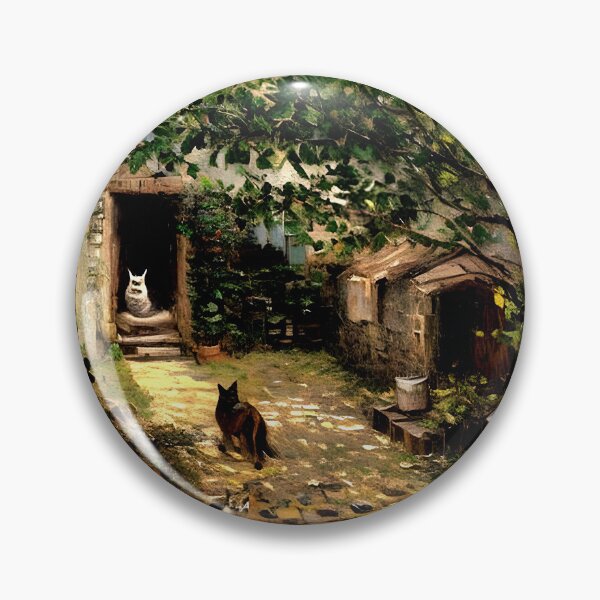 Item preview, Farmyard Scene: Sunlit Rural Enclosure designed and sold by artdesignsnow.