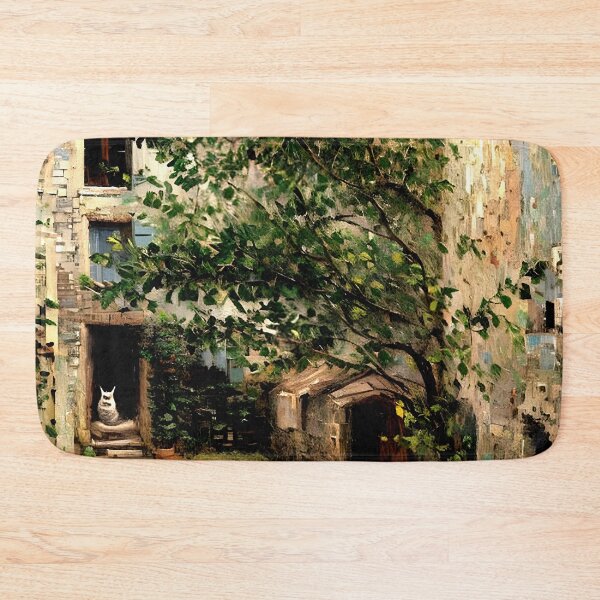 Item preview, Farmyard Scene: Sunlit Rural Enclosure designed and sold by artdesignsnow.