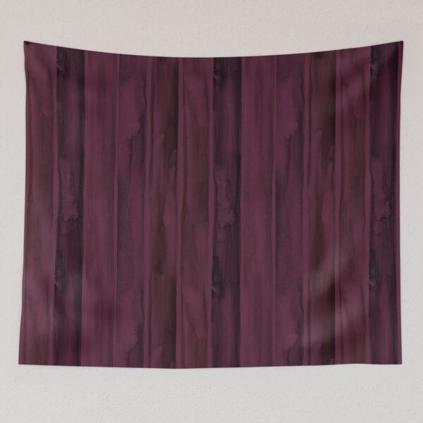 Item preview, Rich Midnight Plum Hand Painted Vertical Watercolor Stripes designed and sold by micklyn.