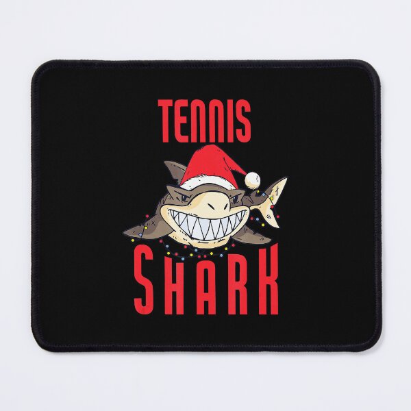 Item preview, Tennis Shark Christmas Funny Holiday Sports designed and sold by WayTBeenkenArt.