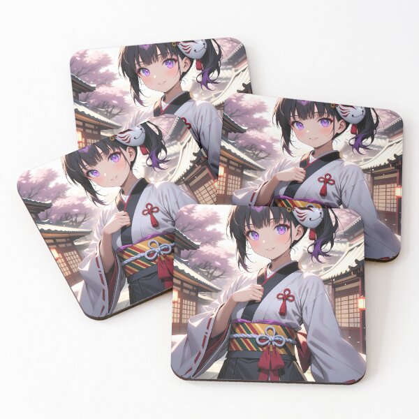 Item preview, Kanao Tsuyuri Demon Slayer Spring Festival Kimono Smile designed and sold by PMartistStudio.