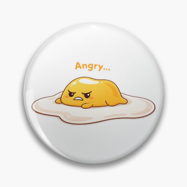 Item preview, Angry Lazy Egg Cute Funny Kawaii Sticker Design designed and sold by Sadia  Jannat.