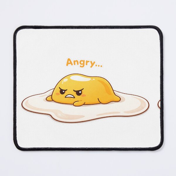 Item preview, Angry Lazy Egg Cute Funny Kawaii Sticker Design designed and sold by Sadia Jannat.