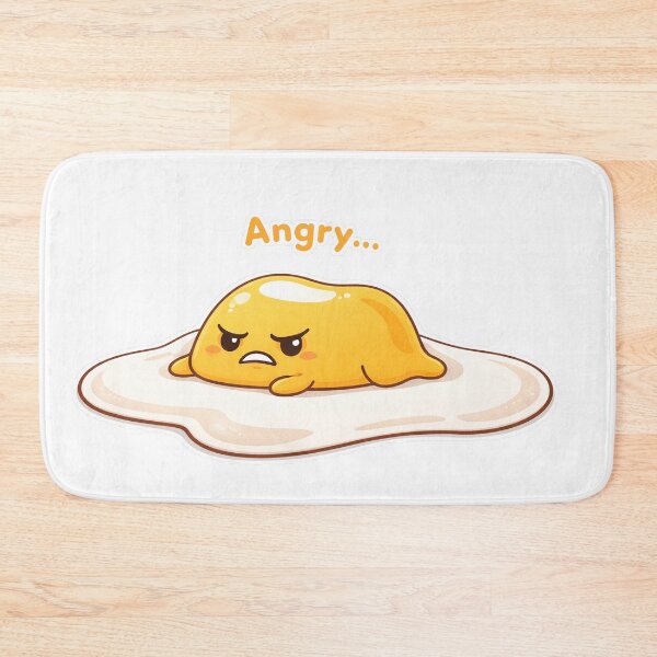 Item preview, Angry Lazy Egg Cute Funny Kawaii Sticker Design designed and sold by Sadia  Jannat.