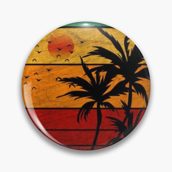 Item preview, Tropical vintage sunset palms  designed and sold by NivyasArtistry.