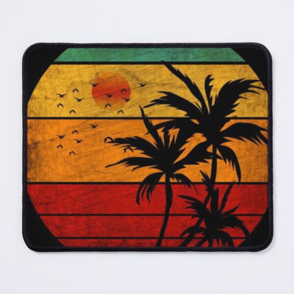 Item preview, Tropical vintage sunset palms designed and sold by NivyasArtistry.