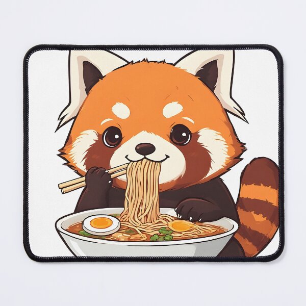 Item preview, Cute Red Panda Eating Ramen Kawaii Food Lover Design designed and sold by Karolina’s Cozy Creations.