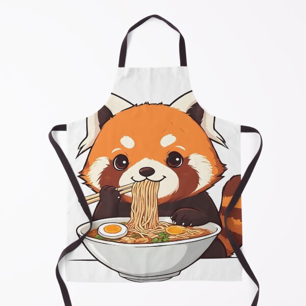 Item preview, Cute Red Panda Eating Ramen Kawaii Food Lover Design designed and sold by Karolina’s Cozy Creations.