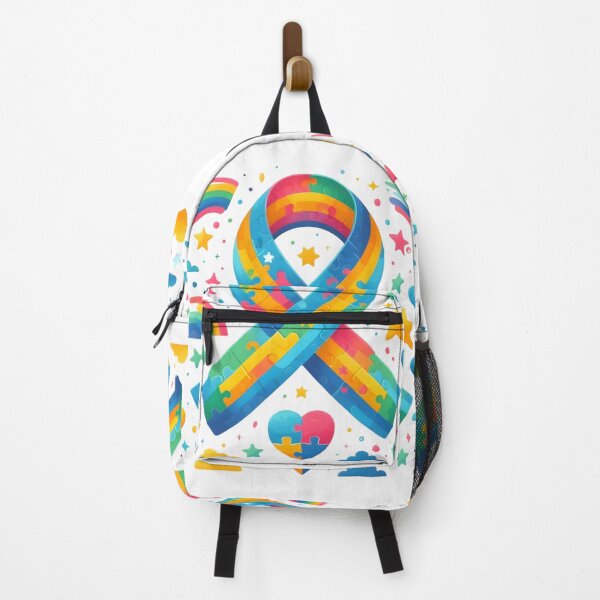Item preview, Colorful Autism Awareness Ribbon designed and sold by AI-Only Creations.