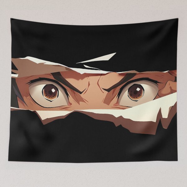Item preview, Inosuke Hashibira Demon Slayer Wide Eyes Fierce Torn Paper Peek designed and sold by PMartistStudio.
