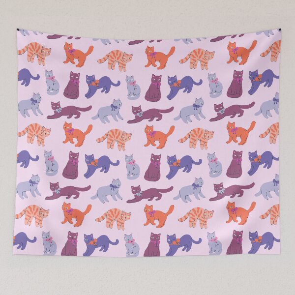 Item preview, cats wearing bows on their necks designed and sold by burbura.