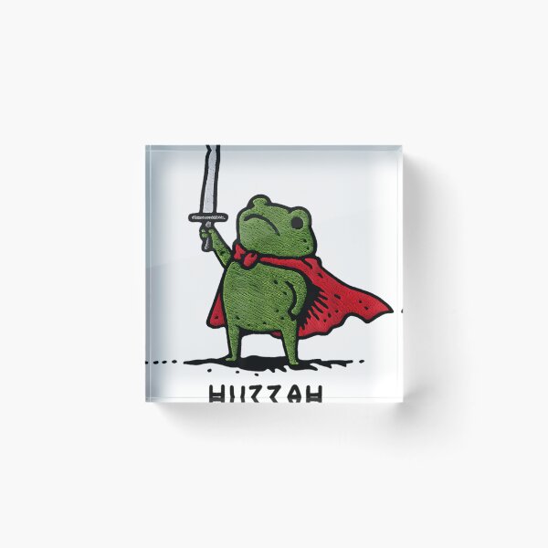 Item preview, Huzzah Frog With Sword designed and sold by ReinholdGerlach.