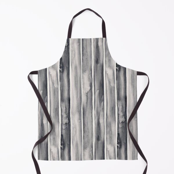 Item preview, Ivory and Charcoal Grey Monochrome Hand Painted Watercolor Stripes designed and sold by micklyn.