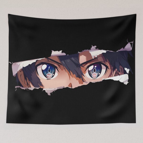 Item preview, Kirito Sao Focused Eyes Torn Paper Peek designed and sold by PMartistStudio.