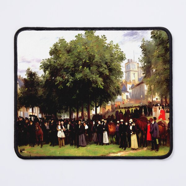 Item preview, Festive Day Along the Seine: Flags, Light, and Leisure in Argenteuil designed and sold by artdesignsnow.