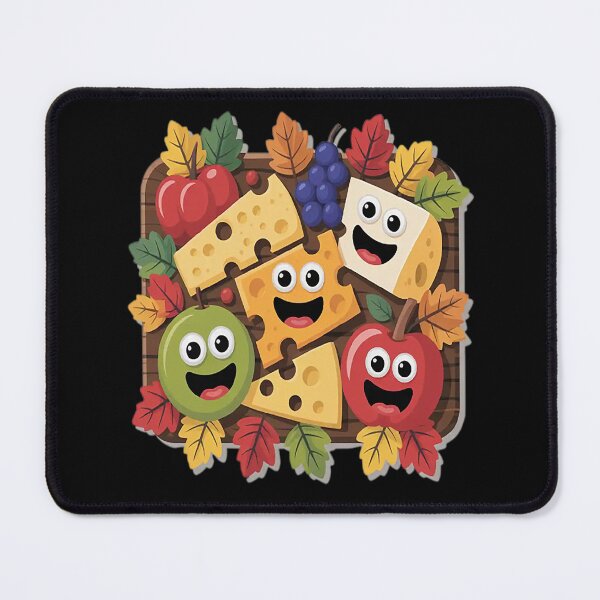 Item preview, Happy Cheese Plates A Cheesy Delight Niche Foodie Fun designed and sold by TeamLequid.