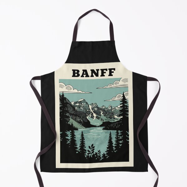 Item preview, Vintage Banff National Park Travel Poster Canadian Rockies Retro Art designed and sold by Cipher & Soul.