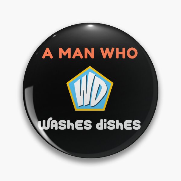 Item preview, A Man Who Washes Dishes Throw Pillow designed and sold by heyyoyeah63.
