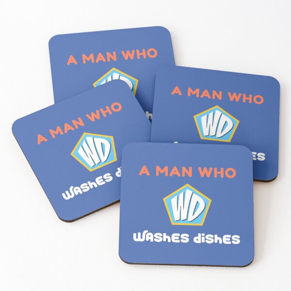 Item preview, A Man Who Washes Dishes Throw Pillow designed and sold by heyyoyeah63.