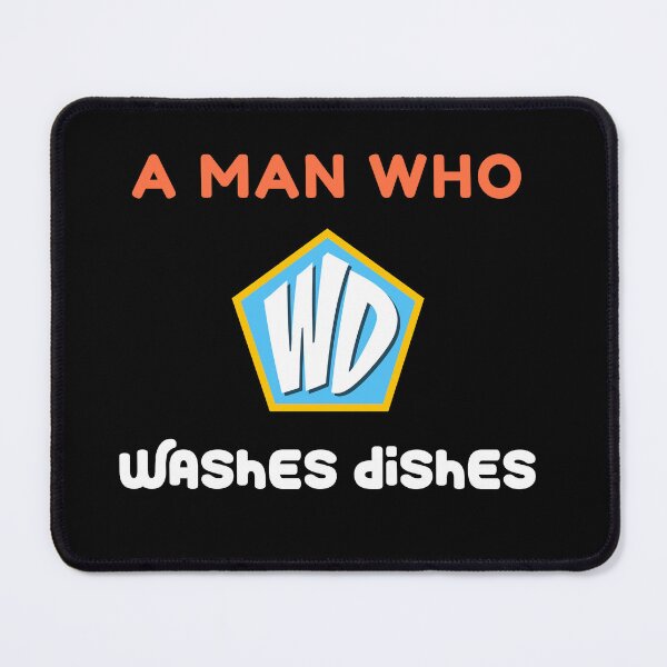 Item preview, A Man Who Washes Dishes Throw Pillow designed and sold by heyyoyeah63.