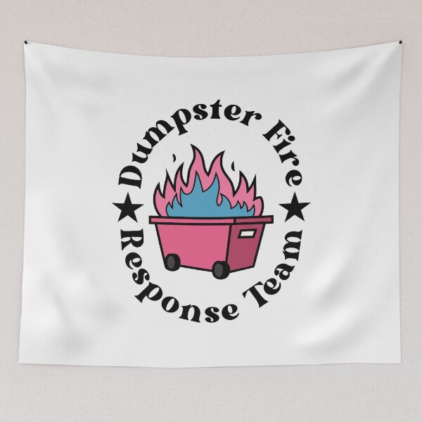 Item preview, Dumpster Fire Response Team Leader Raccoon Spirit Division designed and sold by SWETA HALDER.