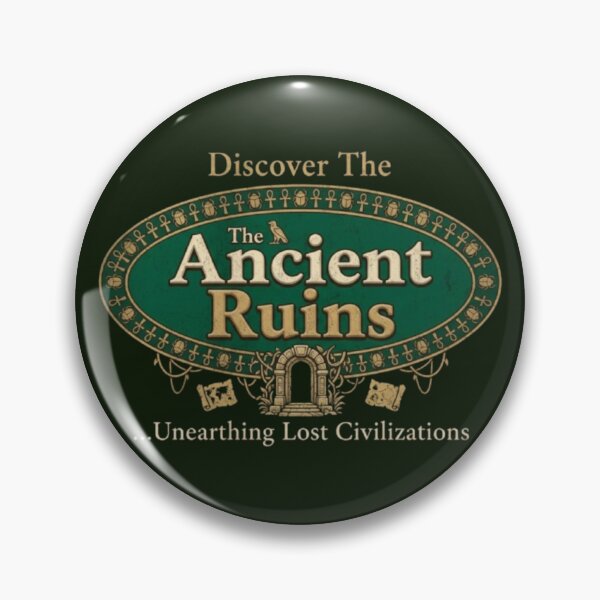 Item preview, Ancient Ruins – Archaeology Exploration Emblem designed and sold by Dogandesighn.
