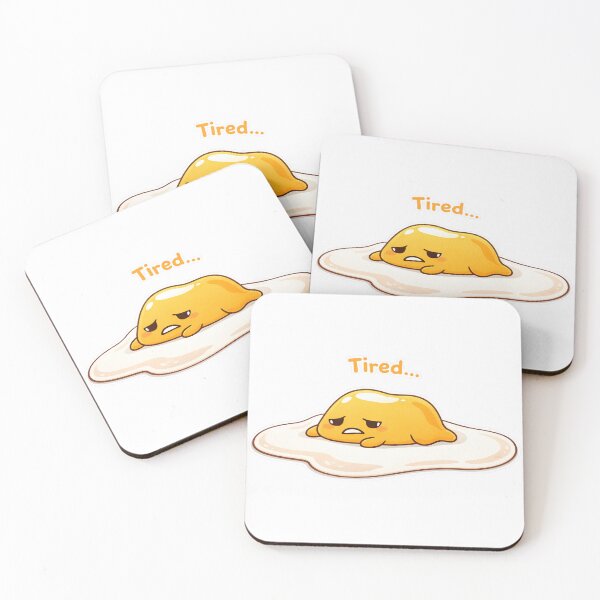 Item preview, Tired Lazy Egg Cute Relatable Mood Kawaii Design designed and sold by Sadia  Jannat.
