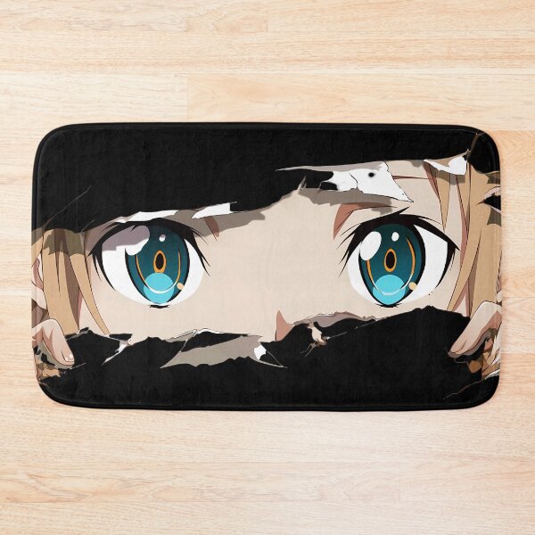 Item preview, Silica Sword Art Online Peeking Teal Eyes Torn Paper Closeup designed and sold by PMartistStudio.