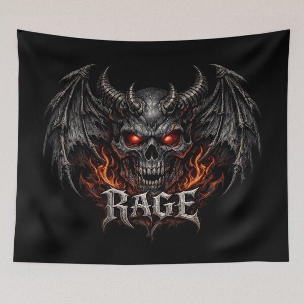 Item preview, Infernal Skull Rage – Dark Gothic Demon designed and sold by SidTastic .
