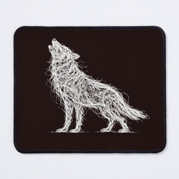 Item preview, Howling Wolf Scribble Art Sketch designed and sold by TrendzSlayer.