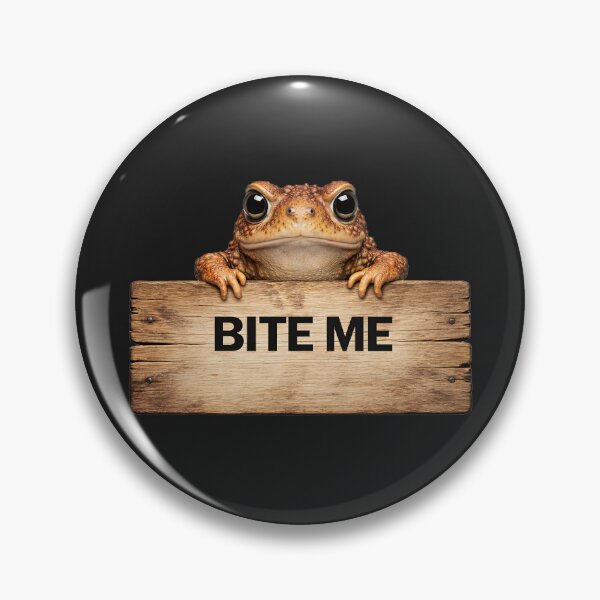 Item preview, Bite Me Toad Funny Woodland Design designed and sold by EimSol.