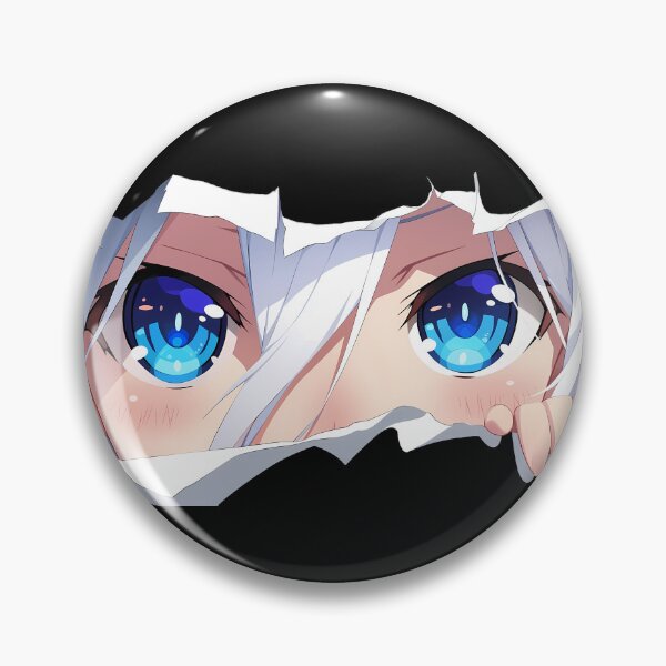 Item preview, Origami Tobiichi Date A Live Cool Blue Eyes Peeker Through Torn Paper designed and sold by PMartistStudio.