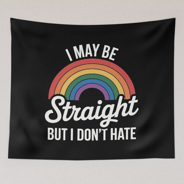 Item preview, Straight But Don’t Hate LGBTQ Ally Pride Rainbow Support Gay Ally designed and sold by Formatage.