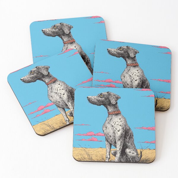 Item preview, German Shorthaired Pointer in a Vibrant Landscape designed and sold by lautir.