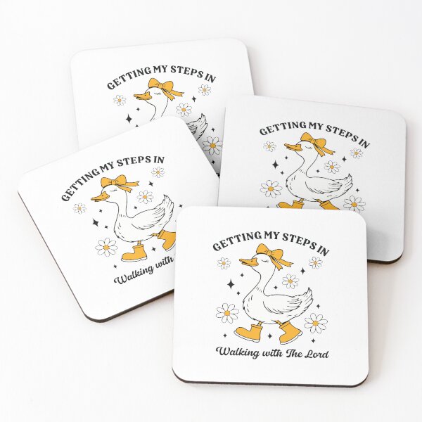 Item preview, Getting My Steps in Walking with The Lord Funny Christian Goose Design designed and sold by kiralynstration.
