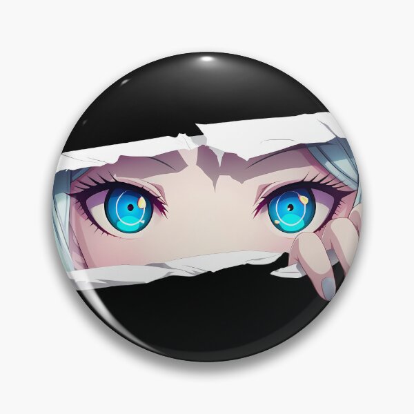 Item preview, Monokuma Danganronpa Eyes Peeker Torn Paper Glowing Stare designed and sold by PMartistStudio.