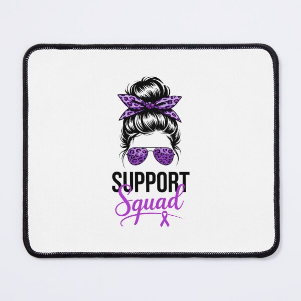 Item preview, Support Pancreatic Cancer Awareness Messy Bun Ribbon Purple designed and sold by Formatage.