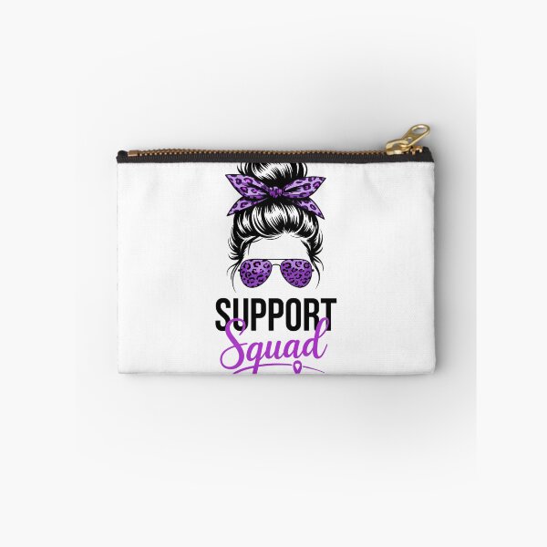 Item preview, Support Pancreatic Cancer Awareness Messy Bun Ribbon Purple designed and sold by Formatage.
