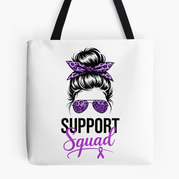 Item preview, Support Pancreatic Cancer Awareness Messy Bun Ribbon Purple designed and sold by Formatage.
