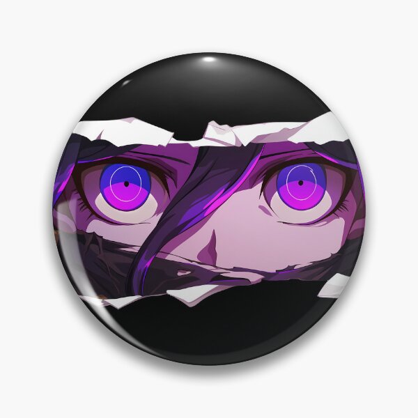 Item preview, Kokichi Ouma Danganronpa Eyes Peeker Torn Paper Purple Stare designed and sold by PMartistStudio.