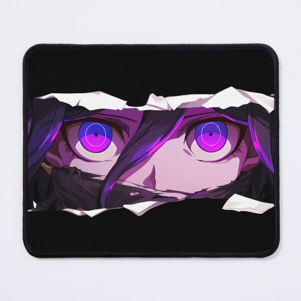 Item preview, Kokichi Ouma Danganronpa Eyes Peeker Torn Paper Purple Stare designed and sold by PMartistStudio.