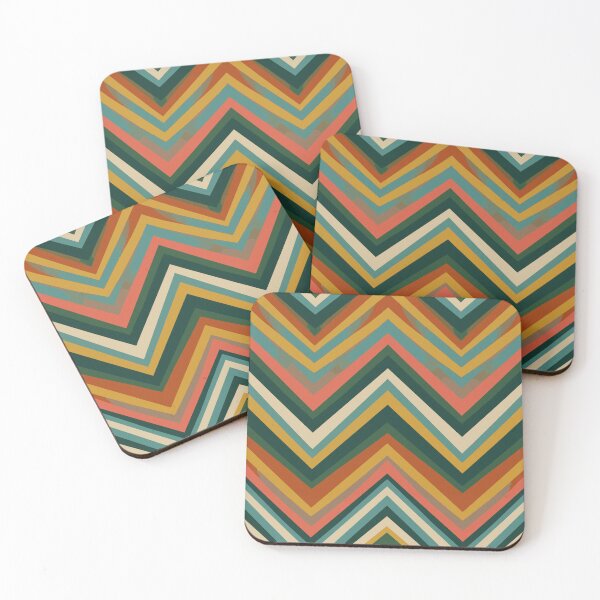 Item preview, Retro Boho Chevron Zig Zag Pattern - Earthy Autumn Tones designed and sold by Far Out Goods.