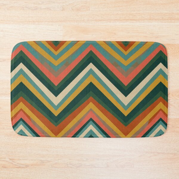 Item preview, Retro Boho Chevron Zig Zag Pattern - Earthy Autumn Tones designed and sold by Far Out Goods.