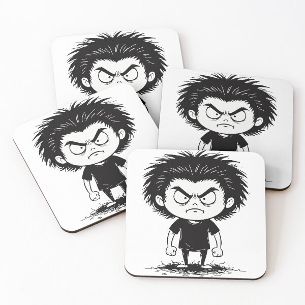 Item preview, Child Anger Determination Black and White designed and sold by PixelStudioBe.